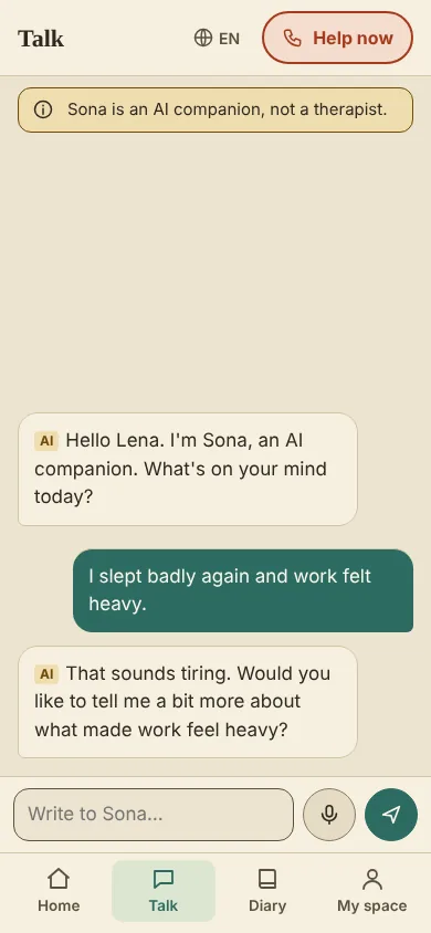 sona conversation